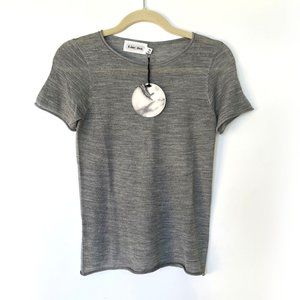 Line+Dot Wool Blend Short Sleeve Shirt
